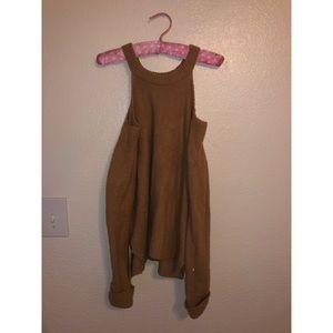Tan Cold Shoulder Sweater size 16
